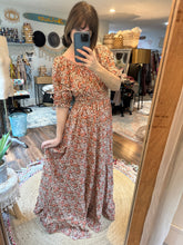 Load image into Gallery viewer, Two dress deal mushroom crinkle poetry two piece dress and print prairie hearts floral ready to ship