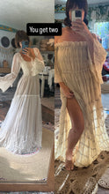 Load image into Gallery viewer, FLASH SALE Two dress deal euphoria dress with Chiffon delight sheer ivory ready to ship dress