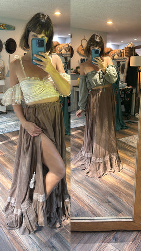Ready to ship two top one skirt hand dyed end of summer sale