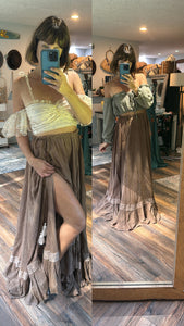 Ready to ship two top one skirt hand dyed end of summer sale