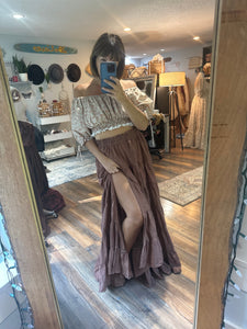 Four tops with a hand dyed skirt ready to ship