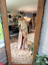 Load image into Gallery viewer, Sale Ready to ship beige crinkle (double layer type) rapture dress