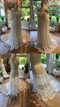 Load image into Gallery viewer, Sample sale skirt in ruffle chiffon comes with Juliet dress in lace (off white) ready to ship