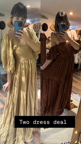 (Two dress deal ) Ready to ship  The Sugar Sugar dress linen cotton on sale