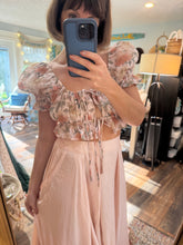 Load image into Gallery viewer, Ready to ship blush satin A New Day two piece dress with print lullaby top (reversible)
