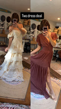 Load image into Gallery viewer, Two dress deal ruffle bliss dress with soul mate Brown dress