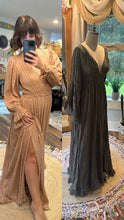 Load image into Gallery viewer, (Two dress deal) Ready to ship dreams like these sage olive with Daydream dress in beige gauze fits small to xl