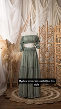 Load image into Gallery viewer, Mystical wonder coastal blue maxi length preorder