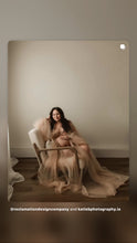 Load image into Gallery viewer, Preorder the Gently Robe in soft tulle mesh (ivory)
