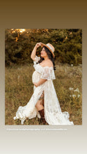 Load image into Gallery viewer, READY to ship lace fits xs to xl slightly sheer dress  maternity friendly